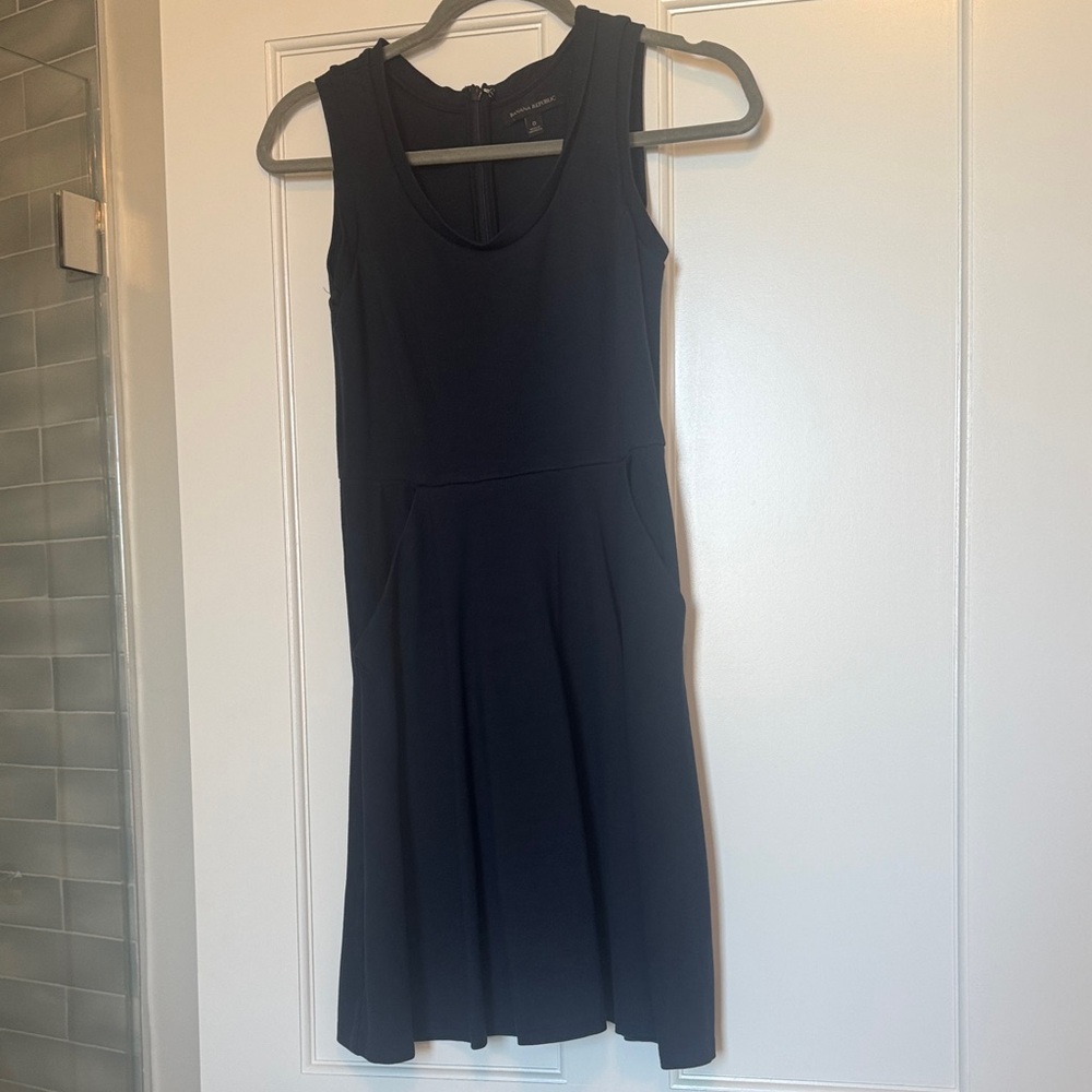 Banana Republic Size 0 Navy Aline Dress
